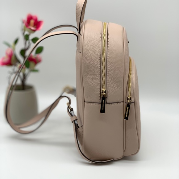 Michael Kors Abbey Medium Pebbled Leather Backpack - Picture 4 of 8